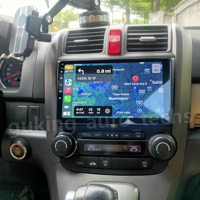 Carplay For Honda CRV 2007-2011 Android 13 Car Stereo Radio GPS WIFI Mirror Link - Image 1 of 4