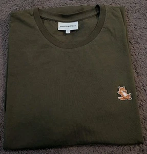 Maison Kitsune CHILLAX FOX PATCH Green Regular T-SHIRT LM00110KJ0008 Men's L - Bild 1 von 7