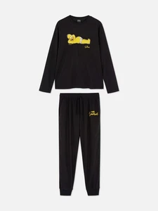 I Simpson Homer Pigiama Velluto Cosy Pjs Nero - Foto 1 di 5