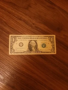 Billete de cumpleaños de 14 de diciembre de 1955 billete de un dólar estrella F12141955* - Imagen 1 de 6