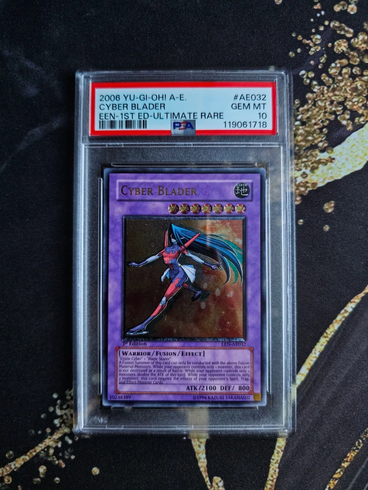 PSA 10 YuGiOh Cyber Blader EEN-AE032 Ultimate Rare 1st ED Asian English 2006 - Image 1 of 1