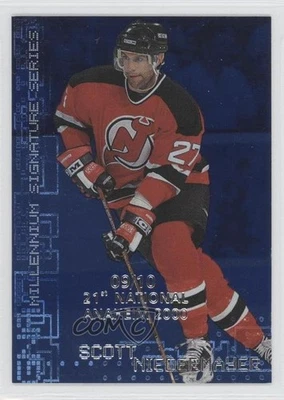 1999 ITG Be A Player Millennium Signature Series /10 Scott Niedermayer #144 HOF - Image 1 of 2