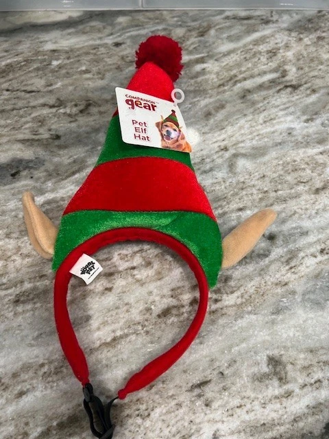 Equipo de Compañero Mascota Elfo Sombrero Navidad Nuevo Con Etiquetas Foto 1 de 4