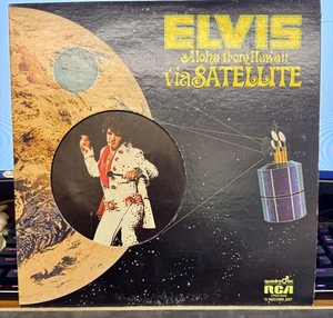 ELVIS PRESLEY ALOHA FROM HAWAII VIA SATELLITE R 213736 2 RECORD ALBUM SET - Picture 1 of 5