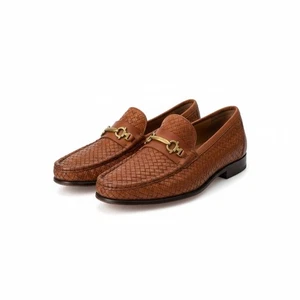 Bruno Magli Men's Kingston Woven Leather Loafer 10 1/2 - Picture 1 of 10