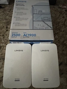 Linksys RE7000 Dual-Band Wi-Fi Range Extender Booster qty 2 see description - Picture 1 of 10