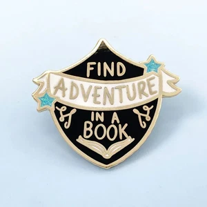 Find Adventure in a Book Lapel Pin | Jubly-Umph Originals - Picture 1 of 3