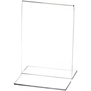 Plymor Clear Acrylic Sign Display / Literature Holder (Bottom-Load), 3.5" x 5" - Picture 1 of 1