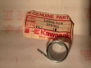 NOS OEM Kawasaki Spring Footrest LH KX125 KX250 KX400 KLX250 KDX250 34006-004 - Picture 1 of 2
