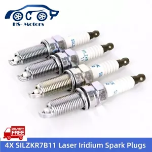 4Pcs Laser SILZKR7B11 9723 Iridium Spark Plugs Fits NGK Hyundai Elantra Santa Fe - Foto 1 di 6
