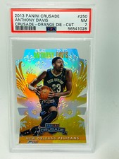 2013-14 Panini Crusade Anthony Davis Die-Cut Orange #77/99 PSA 7
