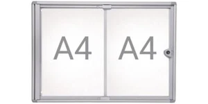 MAUL Schaukasten 2 x A4 B490xH351mm abgeschrägte Ecken für Innenbereich - Bild 1 von 3