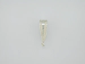 Grooved Dangle Enhancer Bail Hinged Sterling Silver - Picture 1 of 2