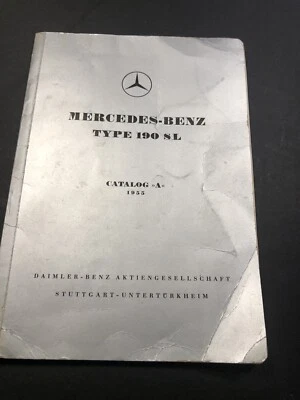MERCEDES-BENZ TIPO 190SL CATÁLOGO MANUAL A 1955 Foto 1 de 4