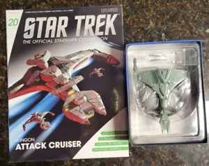 Star Trek Klingon Attack Cruiser Eaglemoss Starships numero 20 con rivista - Foto 1 di 3