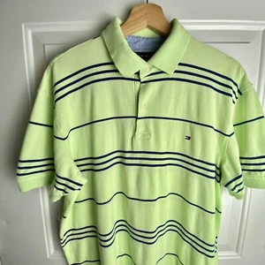 Tommy Hilfiger Polo Medio Verde Rayas Golf Hombre - Imagen 1 de 5