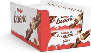 BOX da 30 KINDER Bueno al cioccolato confezione da 2 barrette SPEDIZIONE GRATUIT - Foto 1 di 2