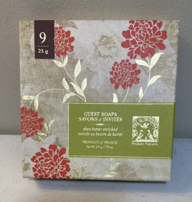 Pre de Provence Guest 肥皂,9 种肥皂套装 - 每件 25 克,乳木果油富含,法国 — 第 1/4 张图片