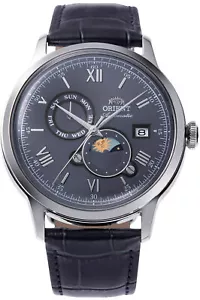 Orient Men's Bambino Sun & Moon 41mm Automatic Watch RA-AK0806L - Picture 1 of 3