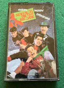 NEW KIDS ON THE BLOCK Cassette Tape MERRY MERRY CHRISTMAS Pop Holiday NKOTB Rare - Picture 1 of 3
