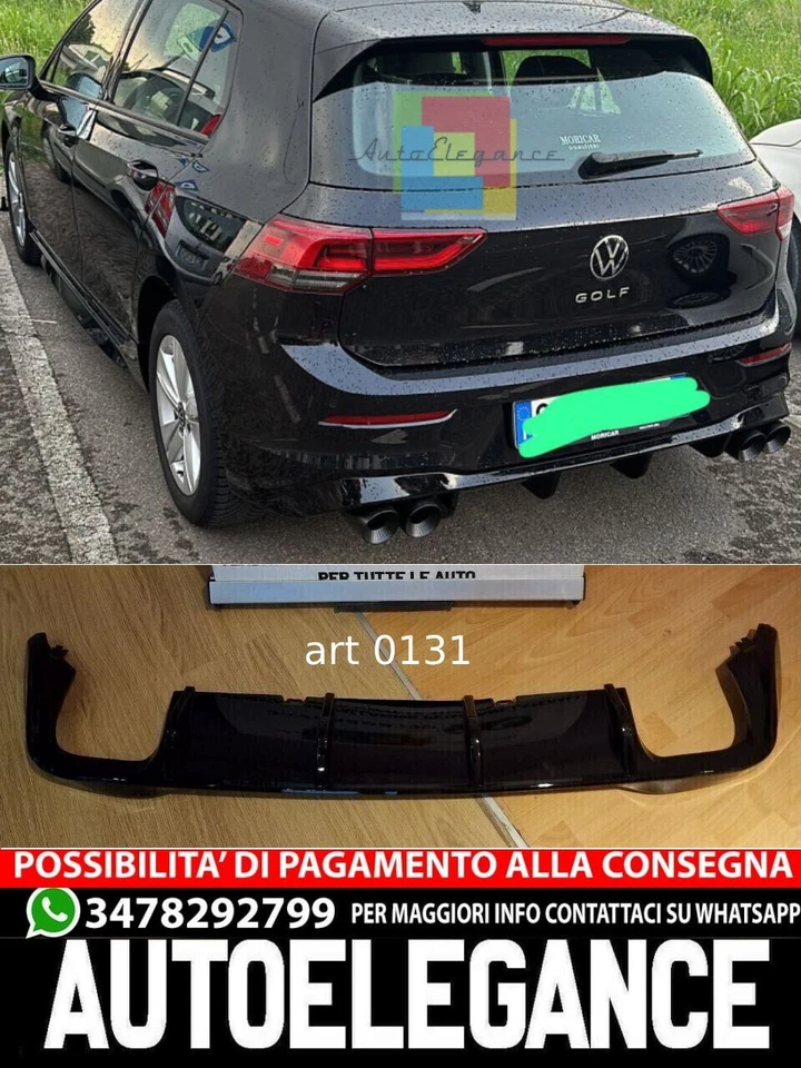 DIFFUSOR PASSEND FÜR VW GOLF 8 2+2 LOOK R SPORTLICHES DESIGN - Bild 1 von 4