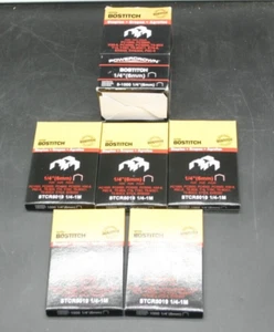 5 X 1000 Bostitch Powercrown Tacker Staples, 1/4" (6mm) STCR5019 1/4-1M - Picture 1 of 8