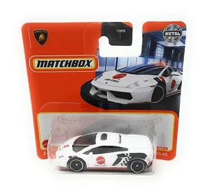 Matchbox No 69 Lamborghini Gallardo Police white short Card MBX Superfast 2021 - Picture 1 of 1