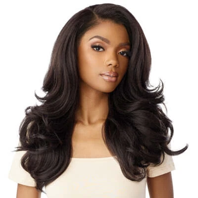 Sensationnel Curls Kinks Glueless HD 13x6 Lace Front Wig - KINKY BLOW OUT 20" - Image 1 of 4