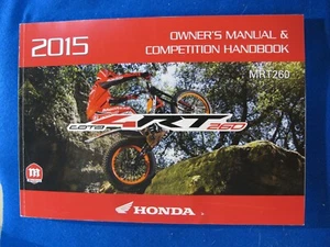 Honda 2015 Cota 4RT260 MRT260 Owners Competition Handbook Service Manual F172 - Foto 1 di 3