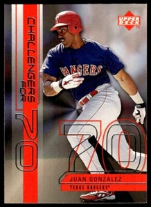 1999 Upper Deck Challengers for 70 Inserts Juan Gonzalez Texas Rangers #C9 - Picture 1 of 2