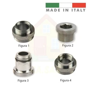 MINI RIDUZIONE ADATTATORE PER RUBINETTO FILTRO AERATORE IN OTTONE CROMATO - Foto 1 di 23