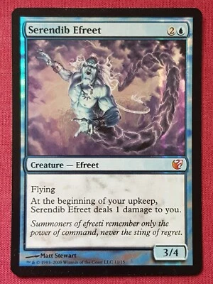 Magic The Gathering FROM THE VAULT EXILED FOIL SERENDIB EFREET FTV blue card MTG - Image 1 of 2