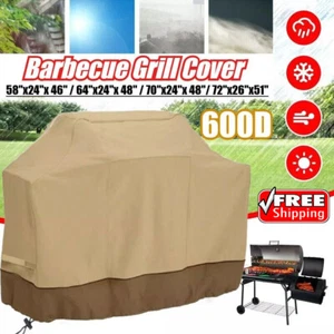 58" 64" 70" 72" Heavy Duty 600D BBQ Gas Grill Cover Waterproof Barbecue Covers - Picture 1 of 21