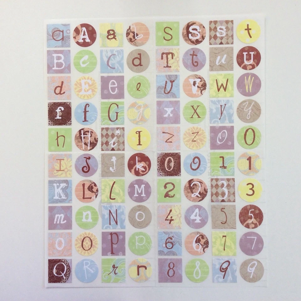 PEGATINAS MONOGRAMA ABC PASTEL Creative Memories Foto 1 de 1