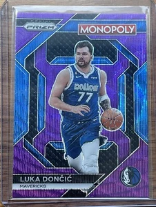 Panini Prizm Monopoly Luka Doncic Purple Prizm #PS3 Dallas Mavericks 2023-24 - Imagen 1 de 2