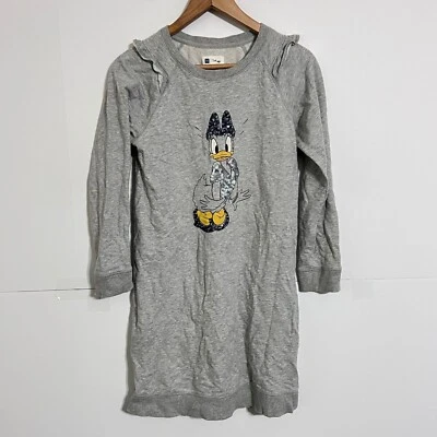 Vestido Sudadera Gap Niños Niñas Volantes Talla 2XL Gris Disney Daphne Pato Lentejuelas Foto 1 de 4