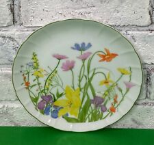 Vintage Seymour Mann Inc Day Lily Fine China Snack Plate with Recessed Circle A