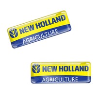 2 x Domed New Holland Agriculture Stickers Tractor Equipment Combine Balers KS90