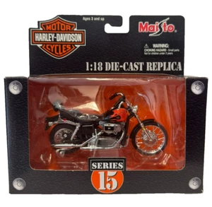 Maisto Harley Davidson 1:18 Die-Cast Replica 03 Series 15 1980 FXWG Wide Glide - Picture 1 of 2