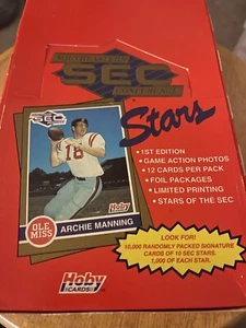 1991 SEC HOBY FOOTBALL WAX BOX - NICE *LUKE137* - Picture 1 of 2
