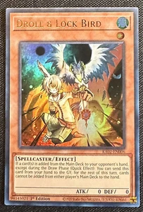 YUGIOH Droll & Lock Bird RA02-EN006 Ultra Rare NM/Mint - Picture 1 of 2