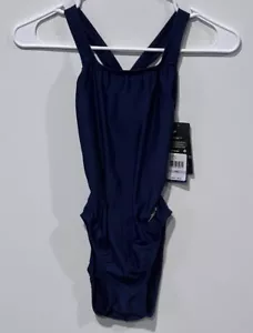 TRAJE DE BAÑO PARA MUJER SPEEDO UNA PIEZA PROLT SUPER PRO AZUL MARINO SÓLIDO - TALLA 6/32 NUEVO CON ETIQUETAS - Imagen 1 de 9