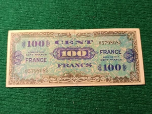 Billet 100 Francs - VERSO FRANCE SANS SERIE Fay VF 25/1 - 1945 - TTB - Imagen 1 de 2