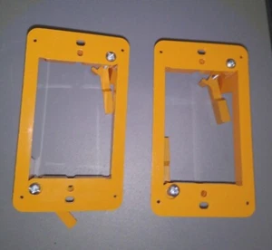 Lote 2 soportes de baja tensión no metálicos de 1 velocidad sin marca rectangulares naranja OW1-LV - Imagen 1 de 8