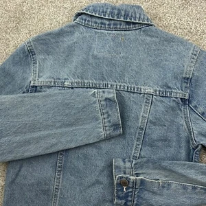 Levis Denim Trucker Jacket Girls Size Large 12-13  Button Down Western Pockets - Picture 1 of 11