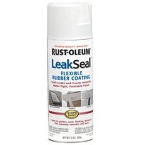 Rust-Oleum 267970 12-Ounce Leak Seal Flexible Rubber Sealant, White