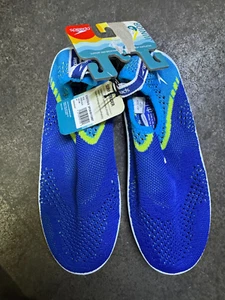 Speedo Junior Surf Strider Water Shoes Socks Parrish Blue Medium 2-3 NEW W/ Tags - Picture 1 of 2