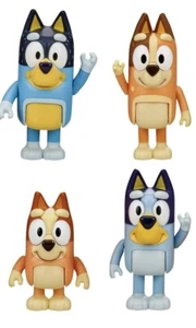 BLUEY FAMILY NEW EXPRESSION FIGURE 4-PACK WITH MUM,DAD,BINGO,BLUEY.AGES 3+ - Picture 1 of 3