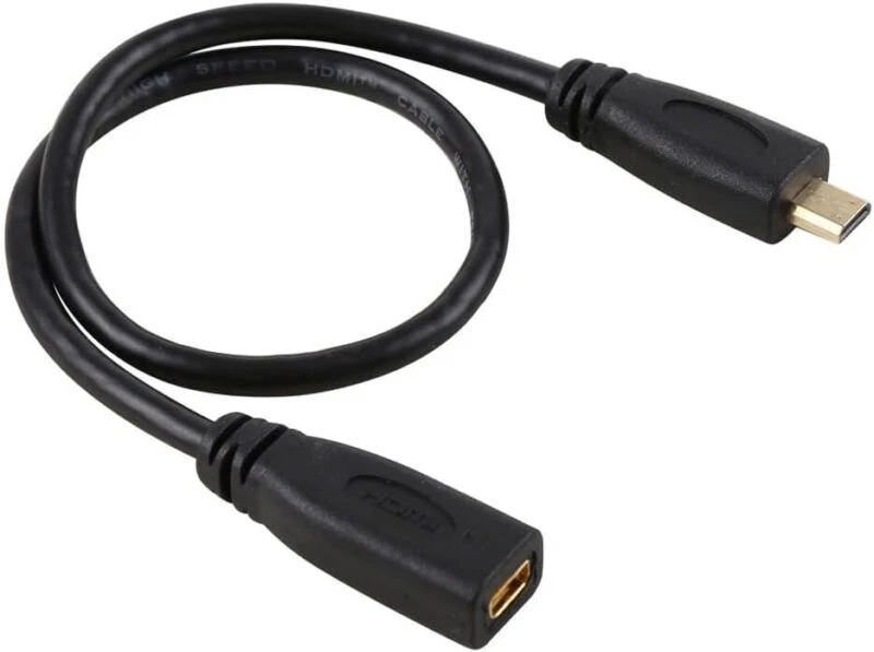 Micro HDMI 1.4 to Micro HDMI Extension Cable | Male to Female | 0.3m - Image 1 of 4