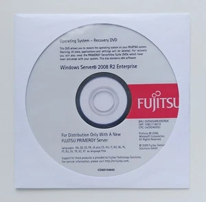 Windows 2008 Server Enterprise R2 Fujitsu ROK avec 10 CAL 1-8 PROCESSEUR multilingue - Photo 1/3